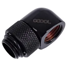 Alphacool Verbindung HF L-Verbinder G1/4 AG drehbar auf G1/4 IG - Deep Black,