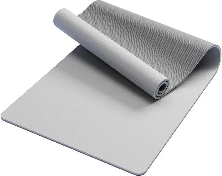 ochama x J.ZAO Yoga Matte - Fitnessmatte - Verdickte Breite TPE-Matte - Rutschfest - Unisex - Grau