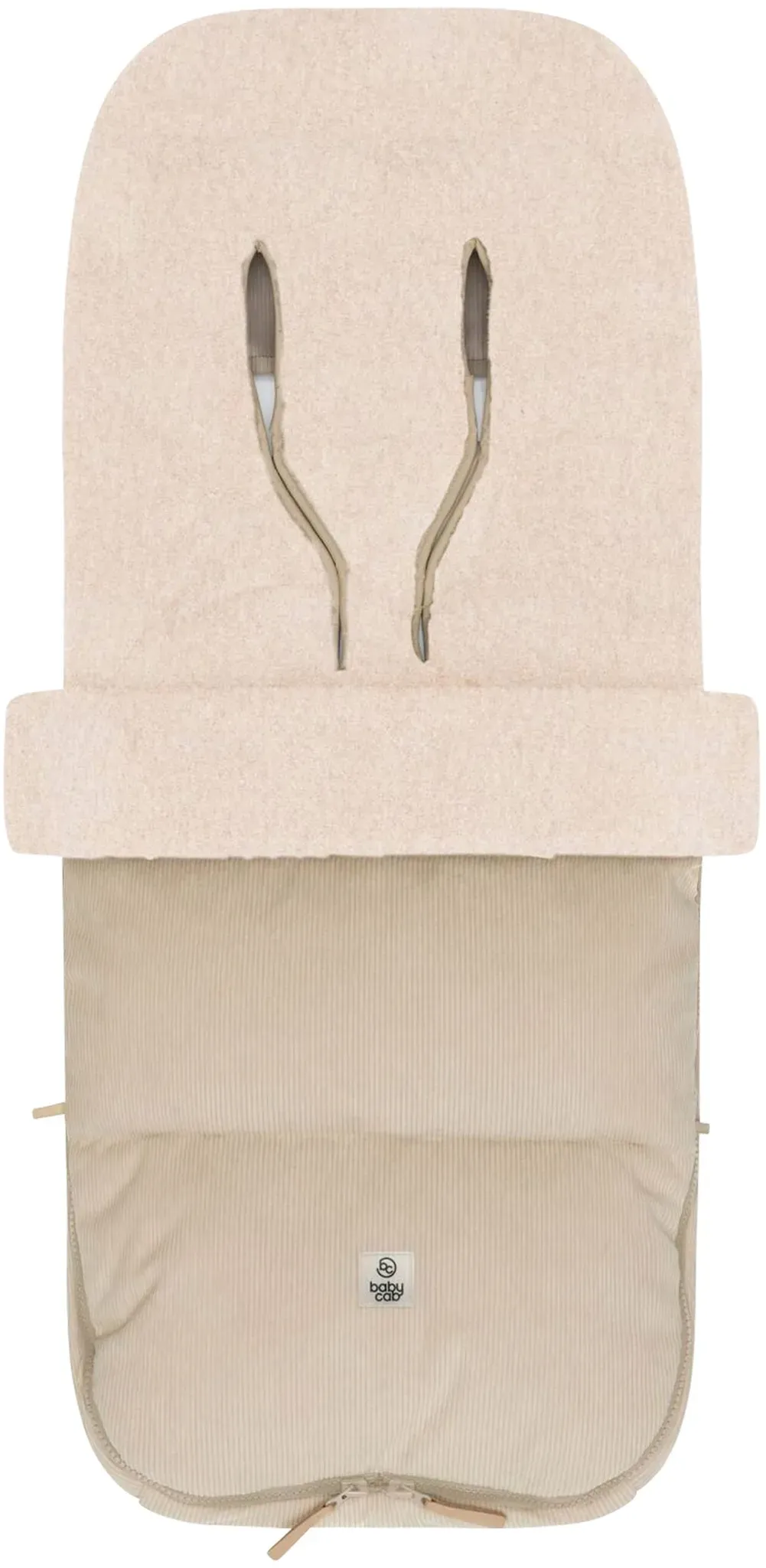 babycab Winterfußsack Kemi Cord, beige