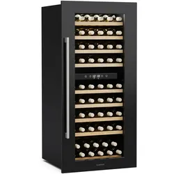 Klarstein Weinkühlschrank Vinsider Duo | 79 Flaschen | 2 Kühlzonen | UV-Schutz | 9 Regale | Touch Schwarz