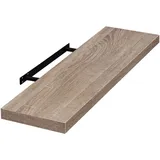 EUGAD Hängeregal 100 x 0 x 0 cm Eiche