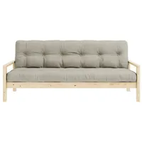 Karup Design Schlafsofa KNOB, mit Futonmatratze, verschiedene Farben, FSC®-zertifiziert, Kiefer beige