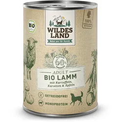 Wildes Land 6 x 400g Bio Lamm mit Kartoffel