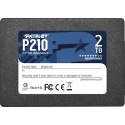 Patriot SSD P210 2TB SATA 3.0 Schreibgeschwindigkeit 430 MByte (2000 GB, 2.5"), SSD