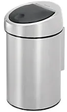 Brabantia Papierkorb Edelstahl 3 L 18 (B) x 18,4 (T) x 28 (H) cm Silber
