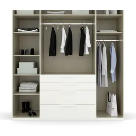 Rauch Drehtürenschrank Purisma 201 x 223 x 60 cm Weiß/Orange