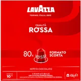 Lavazza Qualità Rossa, vollmundiger und ausgewogener Espresso, 80 Kapseln, Nespresso kompatibel