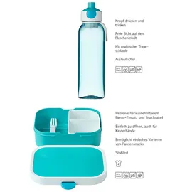 Mepal Pausenset Campus Lunchbox türkis