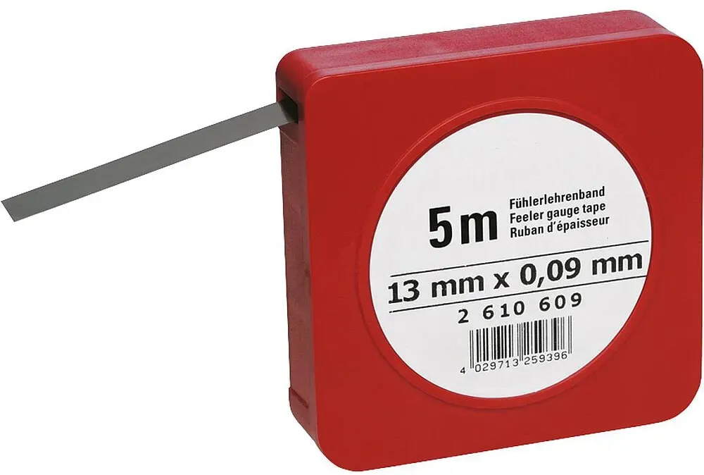 Fühlerlehrenband Dicke 0,04 mm, 5m