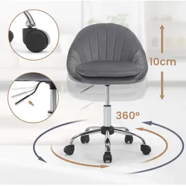 Woltu Samt Dunkelgrau