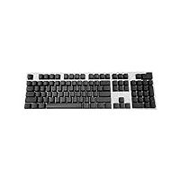 Demiawaking 104 Tasten für mechanische Tastatur, Universal-Kappen-Set für mechanische Tastatur, ergonomische Tastatur, Ersatztasten für mechanische Tastatur (schwarz)