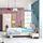 JV Möbel Kinderzimmer Set Kinderbett, Nachttisch Kleiderschrank, Top-Qualität