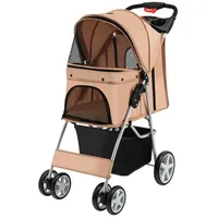 Costway Hundewagen Beige bis 15 kg