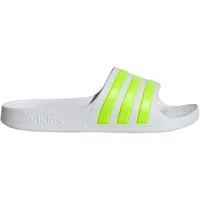 adidas Aqua Adilette Kids Cloud White / Solar Slime / Cloud White 39