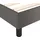 vidaXL Boxspringbett mit Matratze Grau 100x200 cm Kunstleder