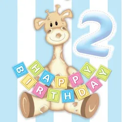 2. Geburtstag Giraffe Junge 20 Servietten