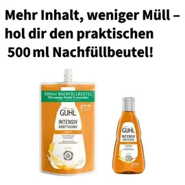Guhl Intensiv Kräftigung Shampoo Nachfüllbeutel 500 ml