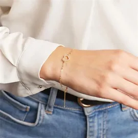 Unique Herz Armband aus 585 Gold Zirkonia GB0013 Gold