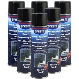 PRESTO Unterbodenschutz Bitumen schwarz 6 St. 500 ml