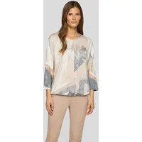 Rabe 3/4-Arm-Shirt mit All-Over Print Gr. 52, Macchiato, ,