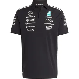 adidas Mercedes-AMG Petronas Formel 1 Team Poloshirt Herren JW5391 - black/white