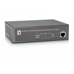 LevelOne Switch 5 Fast Ethernet-Ports mit 4 PoE-Ports 65W (FEP-0511)