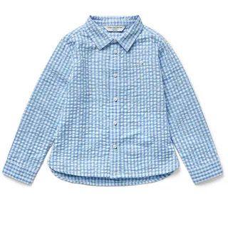 Tchibo - Kinderhemd - Gr. 98/104 - blau/kariert