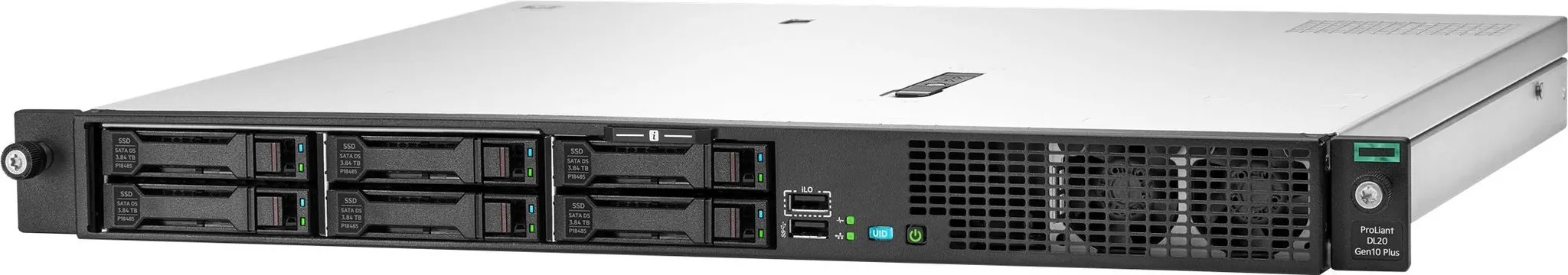 HPE DL20 Gen10+ 1U Xeon E-2314 2xLFF-Ns100i (Intel Xeon E-2314, 8 GB, Rack Server), Server