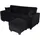 MCW Sofa mit Ottomane, Couch Sofa Gästebett, Schlaffunktion Stauraum 217x145cm ~ Bettsofa, H47