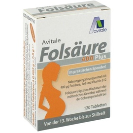 Avitale Folsäure 400 Plus Tabletten 120 St.