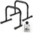 PULLUP & DIP Fitness Parallettes Schwarz