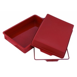 silikomart 20.332.00.0060 SFT 332 LASAGNERA - SILICONE MOULD 330X220 H 55 MM, Rot