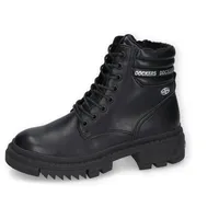 Dockers by Gerli Damen Combat Boots, Frauen Stiefeletten,warm gefüttert,uebergangsschuhe,uebergangsstiefel,schnürstiefel,schwarz,38 EU - 38 EU