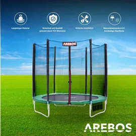 Arebos Randabdeckung Trampolin Grün 0,32 m