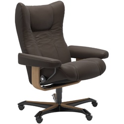 STRESSLESS Bürostuhl Wing Office Leder Braun Batick Brown