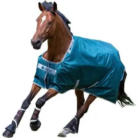 Bucas Atlantic Turnout 200 g, Outdoordecke, Weidedecke in zwei Farben, Farbe:Atlantic/Silver, Größe:145 - Grün