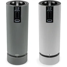 Peugeot Line Duo Electric Salzmühle 15 cm Grau befüllt