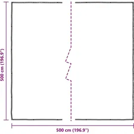 vidaXL Plant Cover Transparent 5 x 5 m Pe