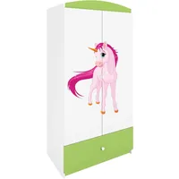 Raumhirsch furniture Kinderkleiderschrank Grün, 90x175x52 cm, Kinder- & Jugendzimmer,