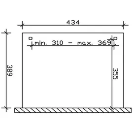 SKANHOLZ Verona 434 x 389 cm schiefergrau