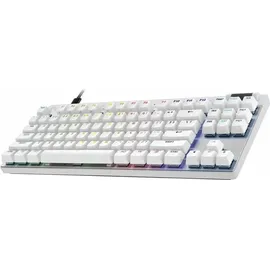 Logitech G PRO X TKL Rapid, weiß/silber, Magnetic Analog, USB, US (920-013242)