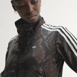 adidas SATIN FIREBIRD ORIGINALS JACKE, SCHLANGENPRINT - earth strata, aurora coffee, - S,