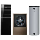 Buderus Wärmepumpenset WLW196 iAR-9 mit Warmwasserspeicher und Pufferspeicher 13,1 kW heizen 11,12 kW kühlen