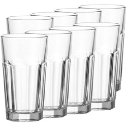 Leonardo Rock Longdrinkgläser 8er Set transparent 