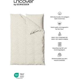 SCHIESSER Punto Gepunktet Beige 135 x 200 cm + 80 x 80 cm