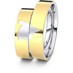 Trauringe Spanien 750er Gelb-/Weiflgold - 4158