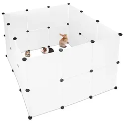 relaxdays DIY Freilaufgehege Kunststoff 24-tlg.