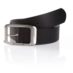 Ledergürtel TOM TAILOR "TTAMY", Damen, Gr. 100, schwarz, Rindsleder, casual,klassisch,modisch,sportlich, Gürtel, 4 cm breiter Damengürtel, modisch vielseitig
