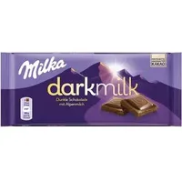 Milka Tafelschokolade Darkmilk Alpenmilch, 85g