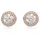 Swarovski Ohrstecker Una Angelic Weiß Roségold-Legierungsschicht